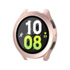 For Samsung Galaxy Watch4/5 40mm ENKAY Hat-Prince Waterproof Full Coverage PC Frame + 9H Tempered Glass Case(Rose Gold) - 1