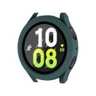 For Samsung Galaxy Watch4/5 44mm ENKAY Hat-Prince Waterproof Full Coverage PC Frame + 9H Tempered Glass Case(Dark Green) - 1