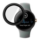 For Google Pixel Watch ENKAY Hat-Prince Full Coverage PC Frame + 9H Tempered Glass Case(Black) - 1