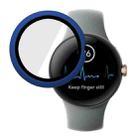 For Google Pixel Watch ENKAY Hat-Prince Full Coverage PC Frame + 9H Tempered Glass Case(Dark Blue) - 1
