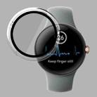 For Google Pixel Watch ENKAY Hat-Prince Full Coverage PC Frame + 9H Tempered Glass Case(Transparent) - 1
