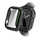 For Apple Watch Series 7＆8 41mm ENKAY Hat-Prince Waterproof Full Coverage PC Frame + 9H Tempered Glass Case - 1