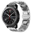 For Samsung Gear S3 Frontier Armor Stainless Steel Metal Watch Band(Silver) - 1