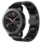 For Samsung Gear S3 Frontier Armor Stainless Steel Metal Watch Band(Black) - 1