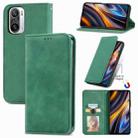For Xiaomi Redmi Note 10 Pro Retro Skin Feel Magnetic Leather Phone Case(Green) - 1