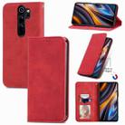 For Xiaomi Redmi Note 8 Pro Retro Skin Feel Magnetic Leather Phone Case(Red) - 1