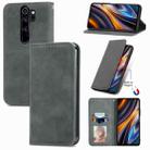 For Xiaomi Redmi Note 8 Pro Retro Skin Feel Magnetic Leather Phone Case(Gray) - 1