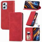 For Xiaomi Redmi Note 11T Pro / Poco X4 GT Retro Skin Feel Magnetic Leather Phone Case(Red) - 1