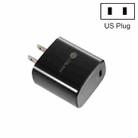 PD11 Mini Single Port PD3.0 USB-C / Type-C 20W Fast Charger for iPhone / iPad Series, US Plug(Black) - 1