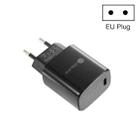 PD11 Mini Single Port PD3.0 USB-C / Type-C 20W Fast Charger for iPhone / iPad Series, EU Plug(Black) - 1