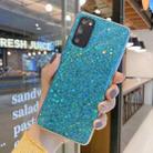 For Samsung Galaxy S23 5G Glitter Glitter Drop Glue TPU Phone Case(Green) - 1