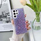 For Samsung Galaxy S23 Ultra 5G Glitter Glitter Drop Glue TPU Phone Case(Red) - 1