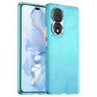 For Honor 80 Candy Series TPU Phone Case(Transparent Blue) - 1