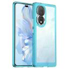 For Honor 80 Colorful Series Acrylic + TPU Phone Case(Transparent Blue) - 1