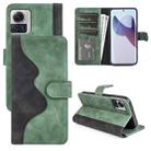 For Motorola Moto X30 Pro Stitching Horizontal Flip Leather Phone Case(Green) - 1