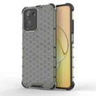 For Realme 10 4G Honeycomb Shockproof Phone Case(Black) - 1