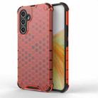 For Samsung Galaxy A54 5G Honeycomb Shockproof Phone Case(Red) - 1