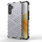 For Samsung Galaxy A54 5G Honeycomb Shockproof Phone Case(White) - 1