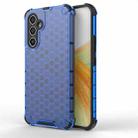 For Samsung Galaxy A34 5G Honeycomb Shockproof Phone Case(Blue) - 1