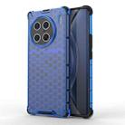 For vivo X90 Pro+ Honeycomb Shockproof Phone Case(Blue) - 1