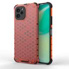 For Huawei Nova Y61 4G Honeycomb Shockproof Phone Case(Red) - 1