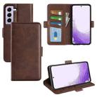 For Samsung Galaxy S23 5G Dual-side Magnetic Buckle Leather Phone Case(Brown) - 1