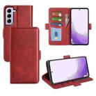 For Samsung Galaxy S23 5G Dual-side Magnetic Buckle Leather Phone Case(Red) - 1