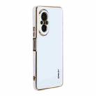 For Huawei Nova 9 SE 4G / 5G ENKAY Hat-Prince Precise Hole Electroplated TPU Shockproof Phone Case(White) - 1
