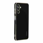 For Samsung Galaxy A13 5G ENKAY Hat-Prince Precise Hole Electroplated TPU Shockproof Phone Case(Black) - 1