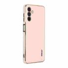 For Samsung Galaxy A13 5G ENKAY Hat-Prince Precise Hole Electroplated TPU Shockproof Phone Case(Pink) - 1