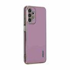 For Samsung Galaxy A32 5G ENKAY Hat-Prince Precise Hole Electroplated TPU Shockproof Phone Case(Purple) - 1