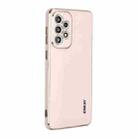 For Samsung Galaxy A73 5G ENKAY Hat-Prince Precise Hole Electroplated TPU Shockproof Phone Case(Pink) - 1