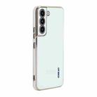 For Samsung Galaxy S22 5G ENKAY Hat-Prince Precise Hole Electroplated TPU Shockproof Phone Case(White) - 1