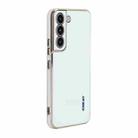 For Samsung Galaxy S22+ 5G ENKAY Hat-Prince Precise Hole Electroplated TPU Shockproof Phone Case(White) - 1