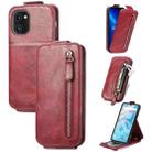 For UMIDIGI A13S Zipper Wallet Vertical Flip Leather Phone Case(Red) - 1