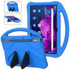 For Lenovo Tab P11 Pro 11.2 2023 TB-132FU / TB-138FC / P11 Pro11.5 2022 TB-J706F 2021 / TB-J716 2022 EVA Shockproof Tablet Case with Holder(Blue) - 1