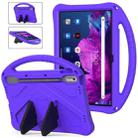 For Lenovo Tab P11 Pro 11.2 2023 TB-132FU / TB-138FC / P11 Pro11.5 2022 TB-J706F 2021 / TB-J716 2022 EVA Shockproof Tablet Case with Holder(Purple) - 1