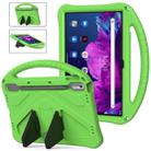 For Lenovo Tab P11 Pro 11.2 2023 TB-132FU / TB-138FC / P11 Pro11.5 2022 TB-J706F 2021 / TB-J716 2022 EVA Shockproof Tablet Case with Holder(Green) - 1