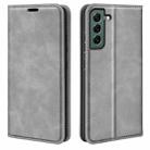 For Samsung Galaxy S23+ 5G Retro-skin Magnetic Suction Leather Phone Case(Grey) - 1