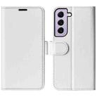 For Samsung Galaxy S23 5G R64 Texture Leather Phone Case(White) - 1