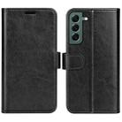 For Samsung Galaxy S23+ 5G R64 Texture Leather Phone Case(Black) - 1