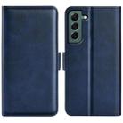 For Samsung Galaxy S23+ 5G Dual-side Magnetic Buckle Leather Phone Case(Dark Blue) - 1