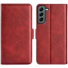 For Samsung Galaxy S23+ 5G Dual-side Magnetic Buckle Leather Phone Case(Red) - 1