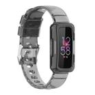 For Fitbit Inspire 3 TPU Integrated Watch Band(Transparent Black) - 1