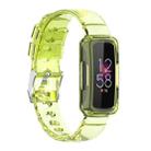 For Fitbit Inspire 3 TPU Integrated Watch Band(Transparent Yellow) - 1