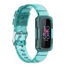 For Fitbit Inspire 3 TPU Integrated Watch Band(Transparent Blue) - 1