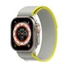 Double Color Nylon Hook and Loop Fastener Watch Band For Apple Watch Series 9&8&7 41mm / SE 3&SE 2&6&SE&5&4 40mm / 3&2&1 38mm(Yellow+Beige) - 1