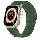 Double Color Nylon Watch Band For Apple Watch Series 8&7 45mm / SE 2&6&SE&5&4 44mm / 3&2&1 42mm(Green) - 1