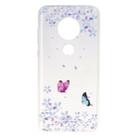 Stylish and Beautiful Pattern TPU Drop Protection Cover for MOTO G7(Flower butterfly) - 1