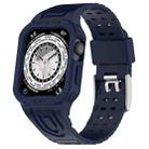 For Apple Watch Ultra 49mm Silicone Integrated Watch Band(Blue) - 1